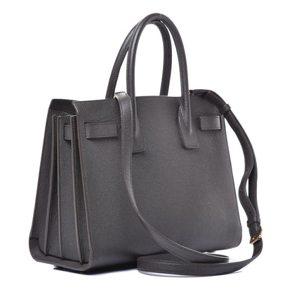 Saint Laurent Grained Calfskin Baby Sac De Jour Dark Anthracite 3 of 8