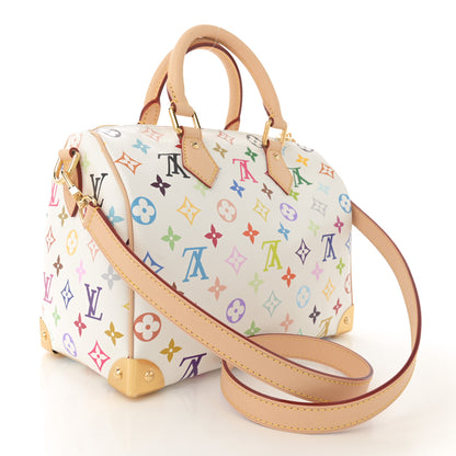 Louis Vuitton LV X TM Monogram Multicolor Speedy Bandouliere 25 White 3 of 9