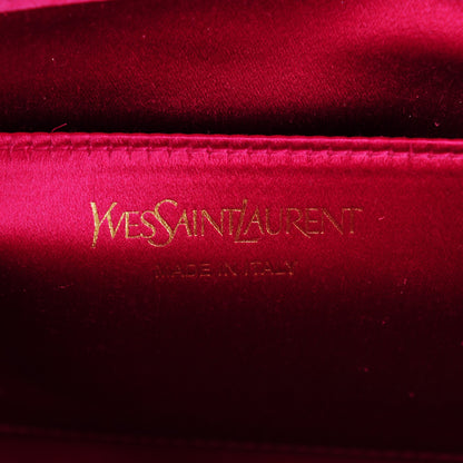 Saint Laurent Patent Large Belle De Jour Clutch Fushia 6 of 7