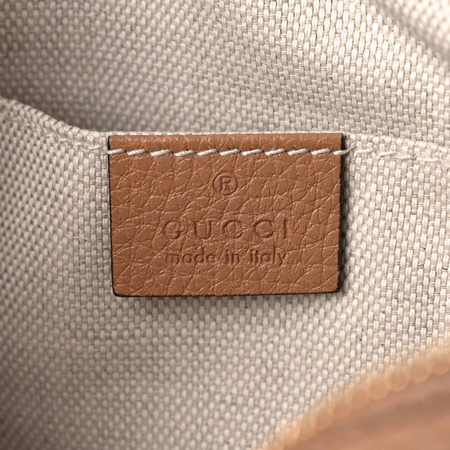 Gucci Pebbled Calfskin Small Soho Disco Bag Camelia 6 of 11