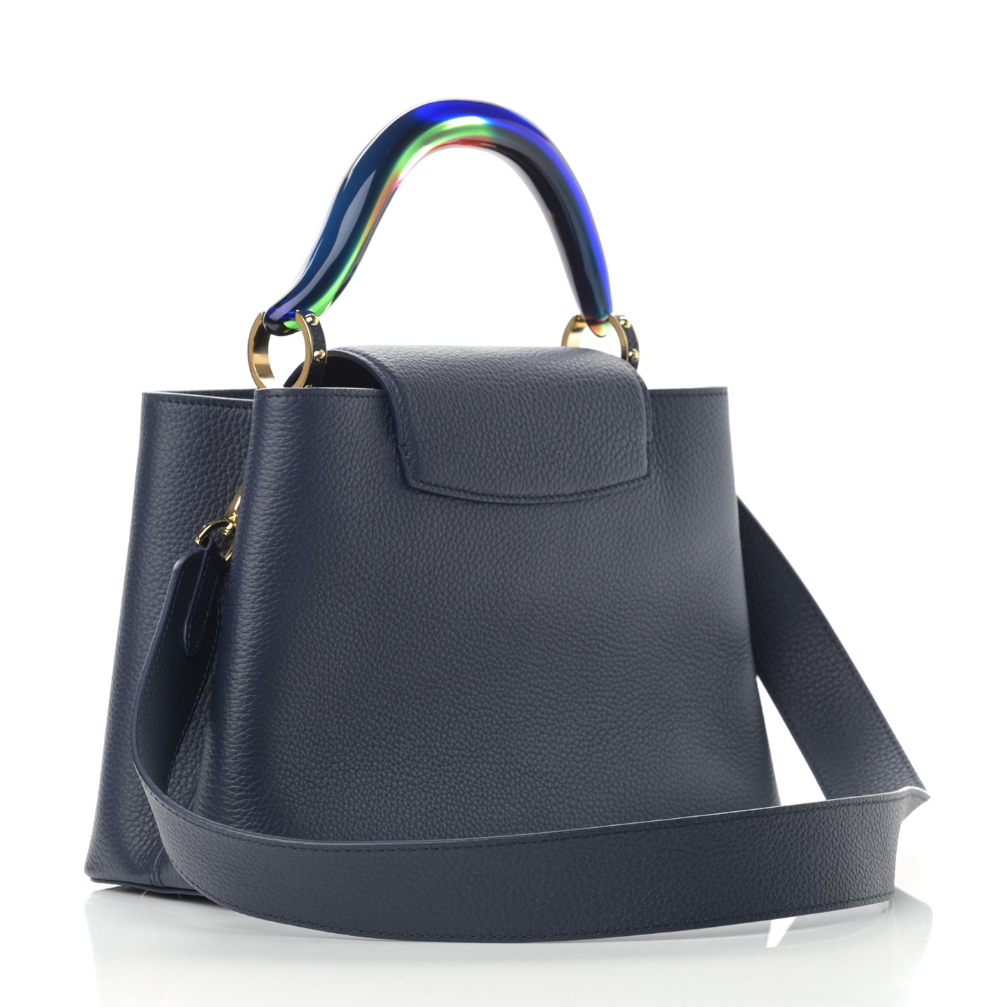 Taurillon Resin Capucines Murano MM Midnight Blue
