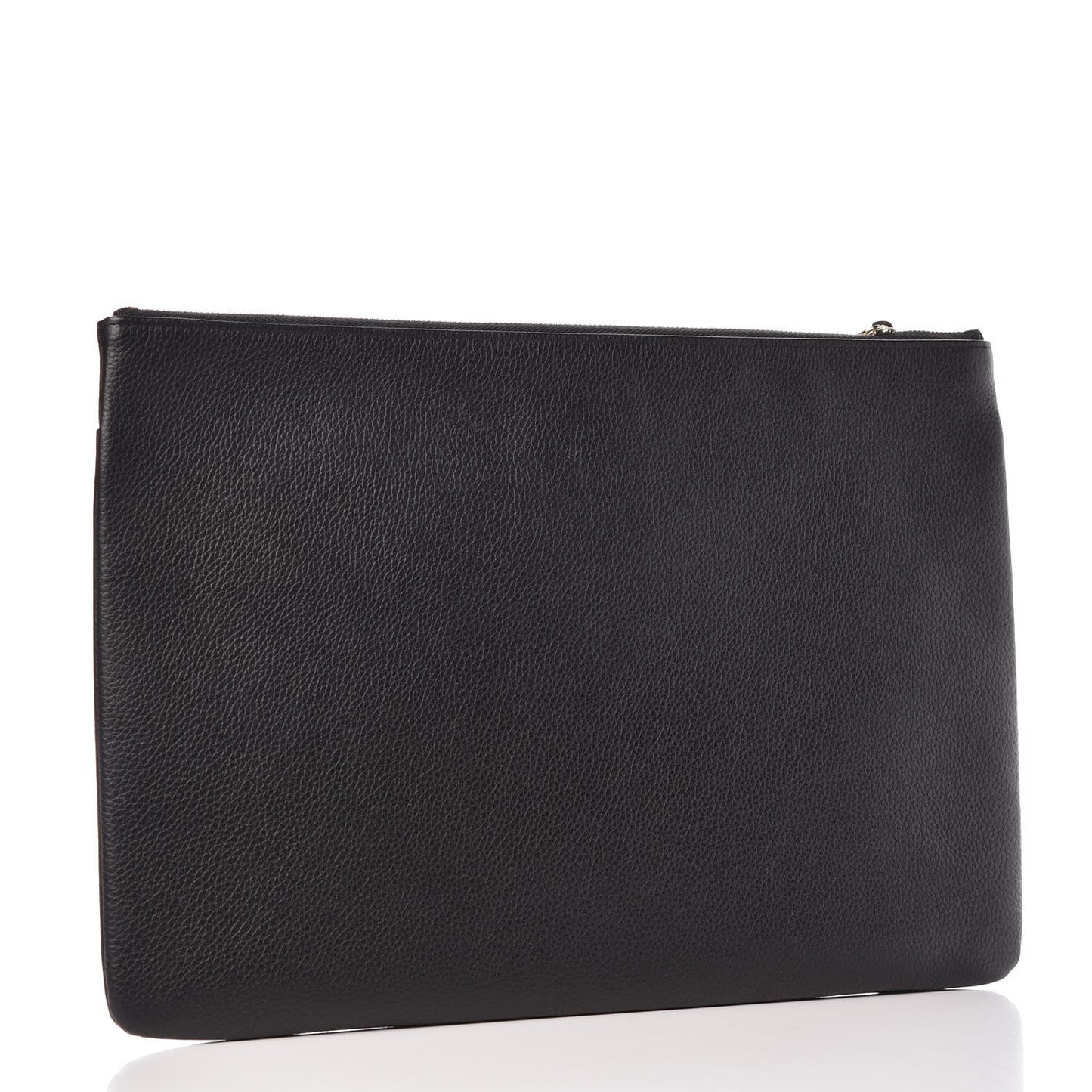 Grained Calfskin Large Neo Executive Cosmetic Case Black