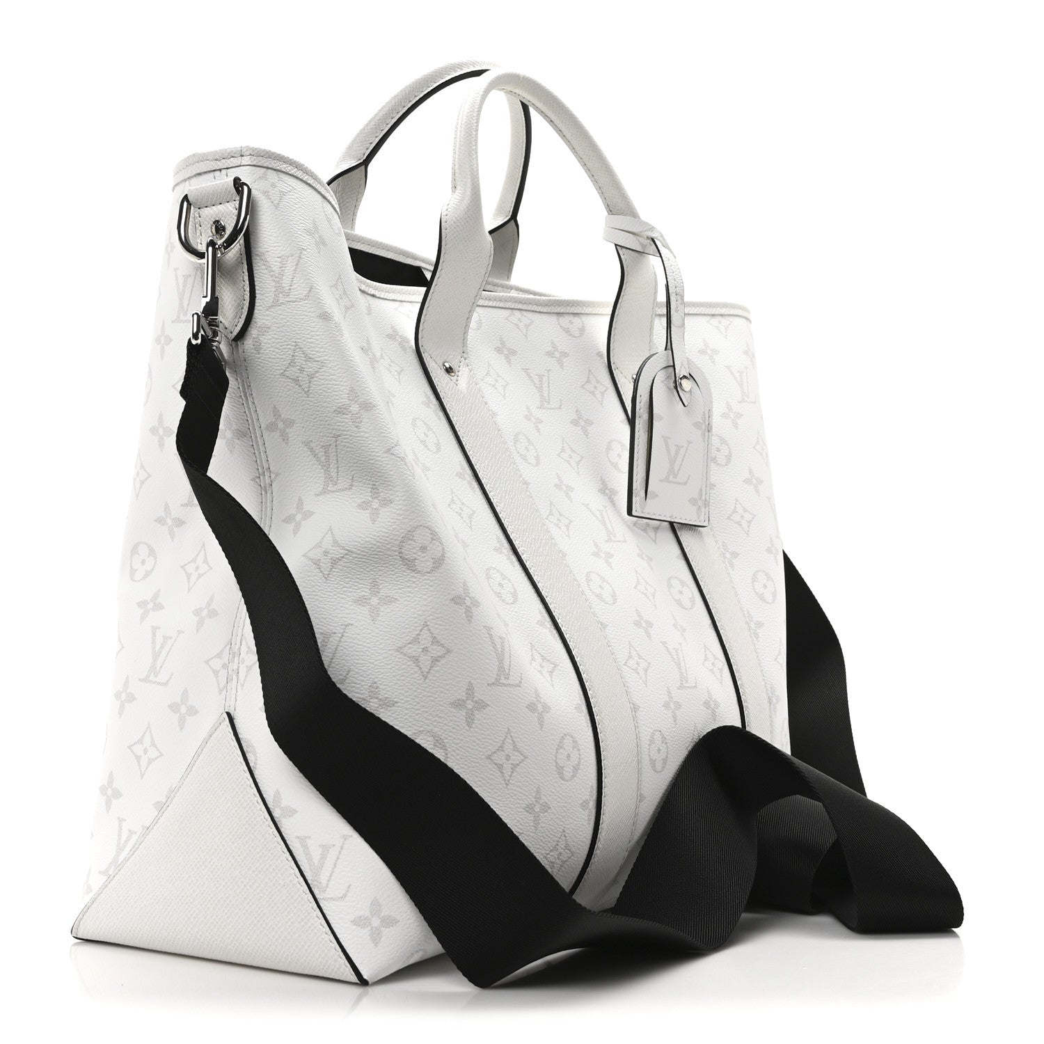 Louis Vuitton Monogram Eclipse Taigaramma Weekend Tote NM Optic White 3 of 9