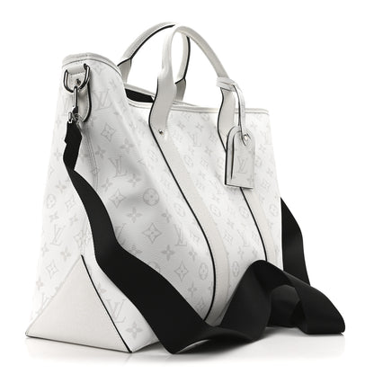 Louis Vuitton Monogram Eclipse Taigaramma Weekend Tote NM Optic White 3 of 9