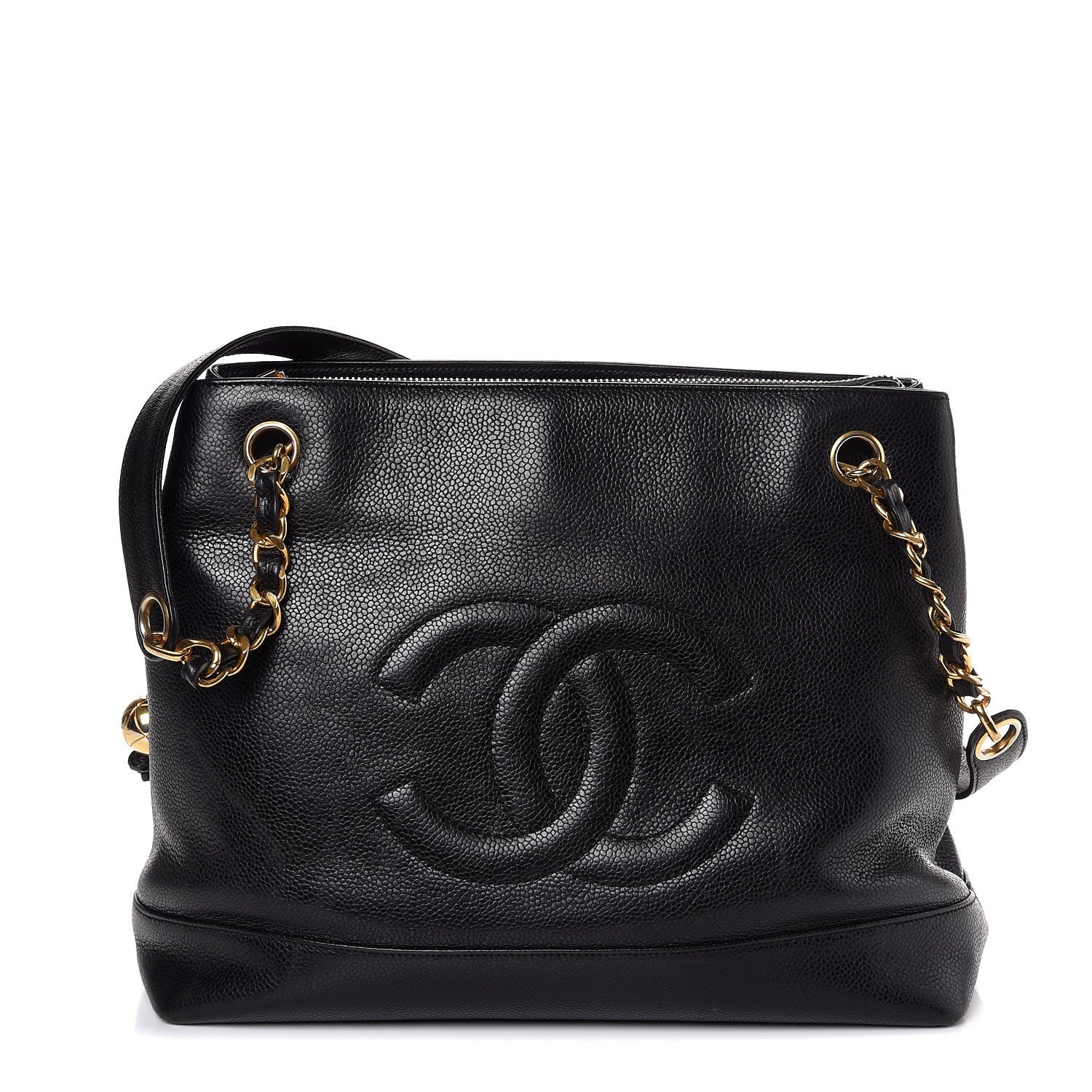 Chanel Caviar CC Shopper Tote Black 1 of 12