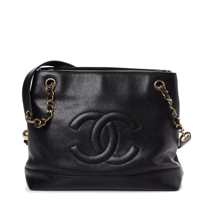 Chanel Caviar CC Shopper Tote Black 1 of 12