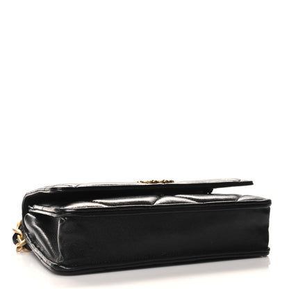 Chanel Lambskin Quilted Chanel 19 Wallet On Chain WOC Black 4 of 15