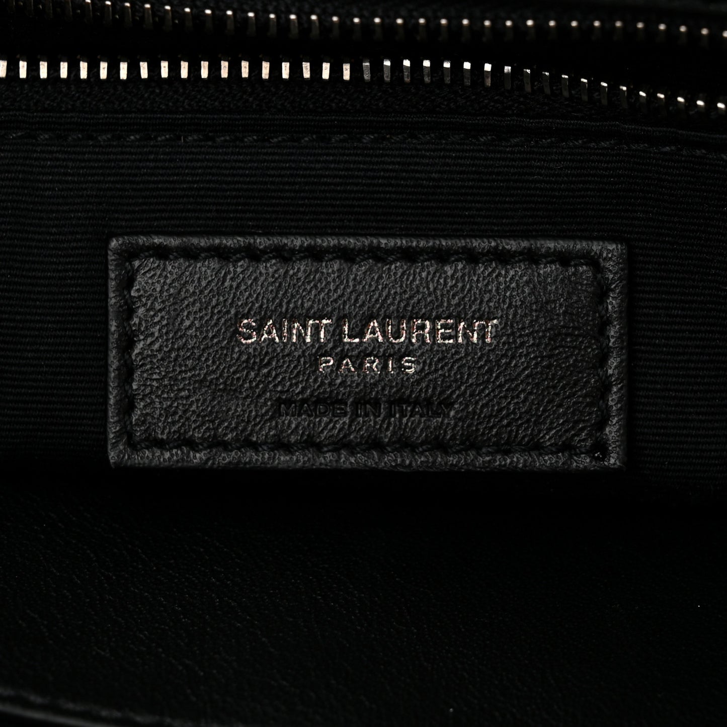 Crinkled Calfskin Monogram Medium Niki Chain Satchel Black