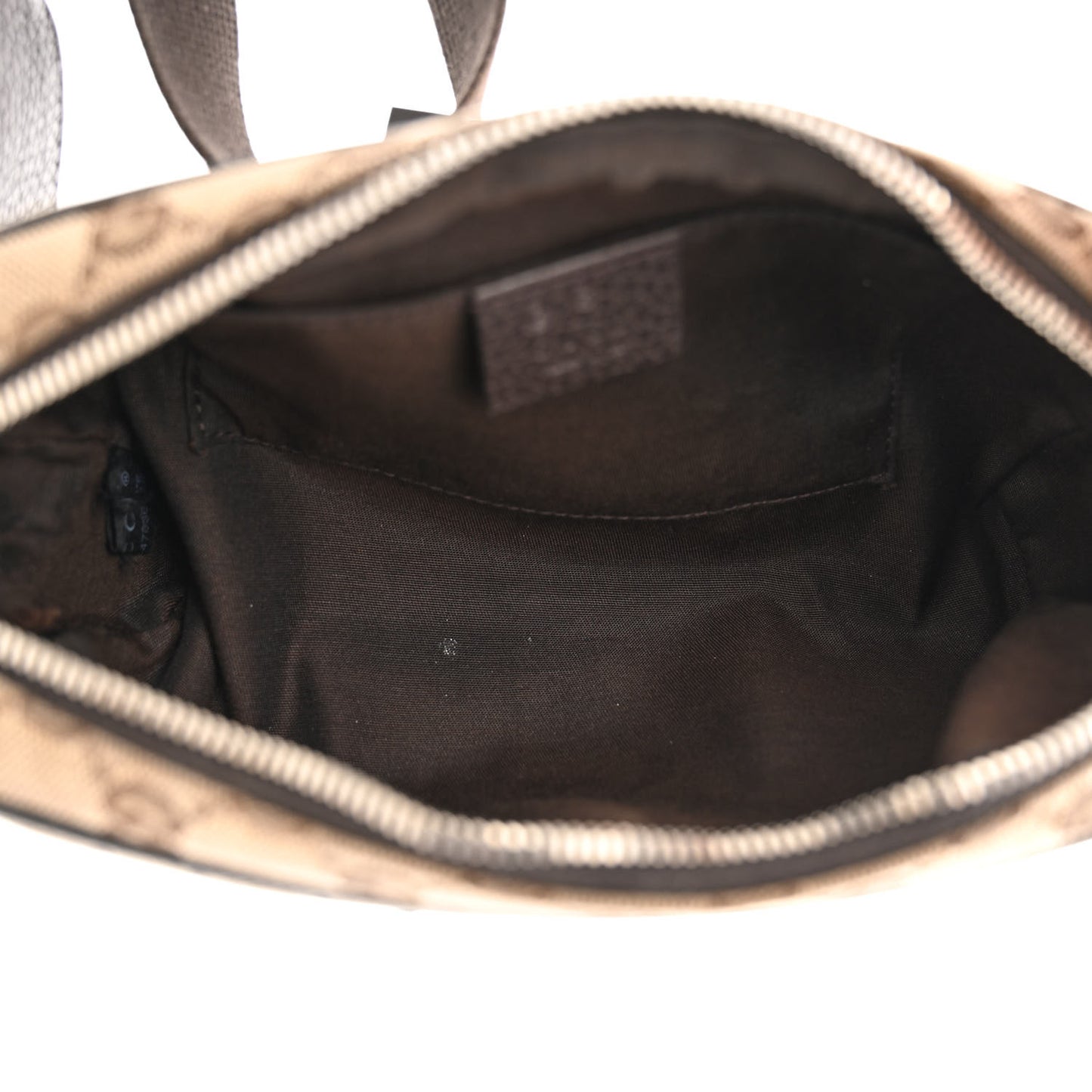 Monogram Dollar Calfskin Belt Bag Beige Ebony Testa di Moro Marrone Scuro