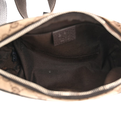 Gucci Monogram Dollar Calfskin Belt Bag Beige Ebony Testa di Moro Marrone Scuro 5 of 10