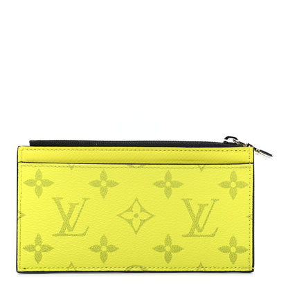 Louis Vuitton Monogram Taiga Coin Card Holder Yellow 1 of 7