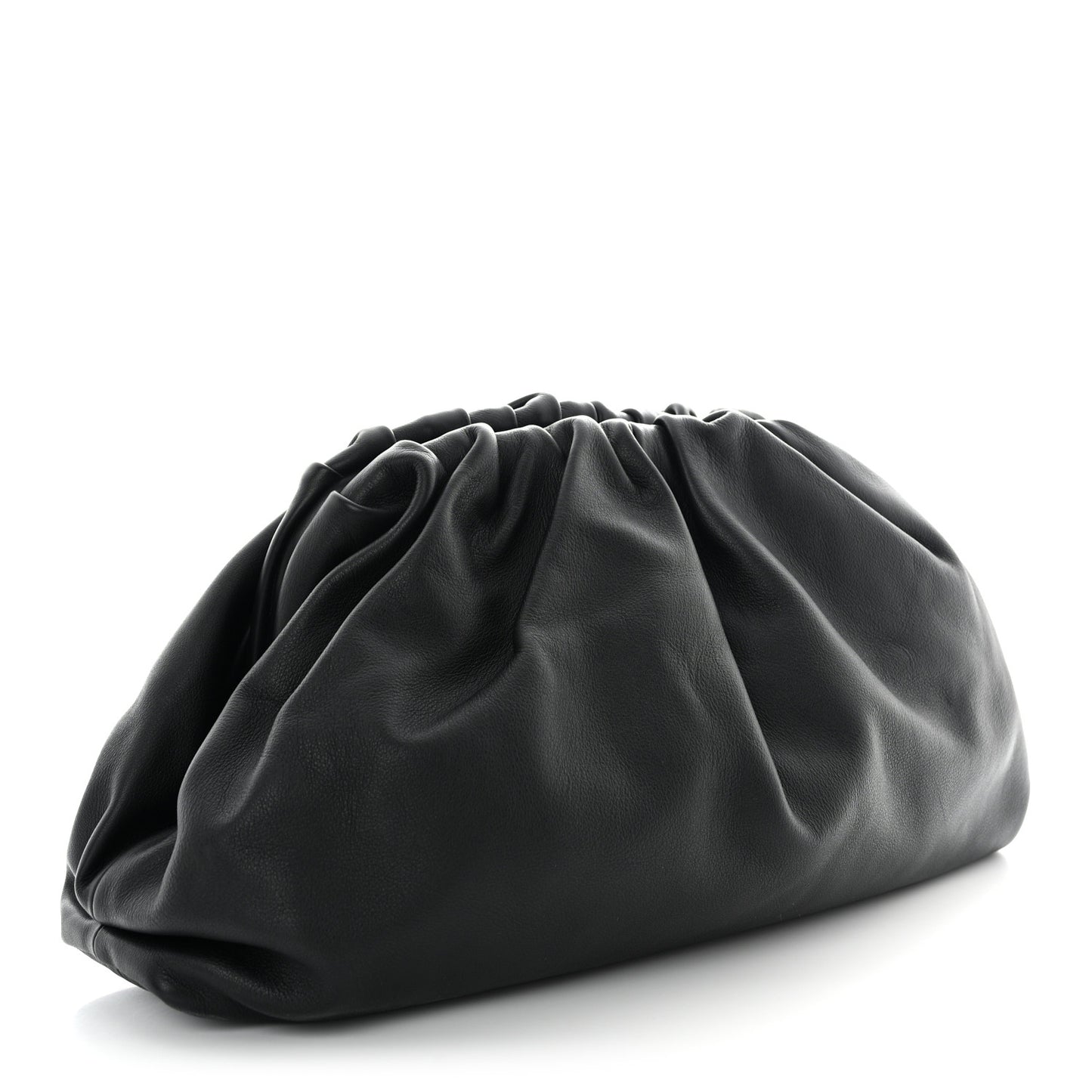 Smooth Butter Calf The Pouch Oversized Clutch Black