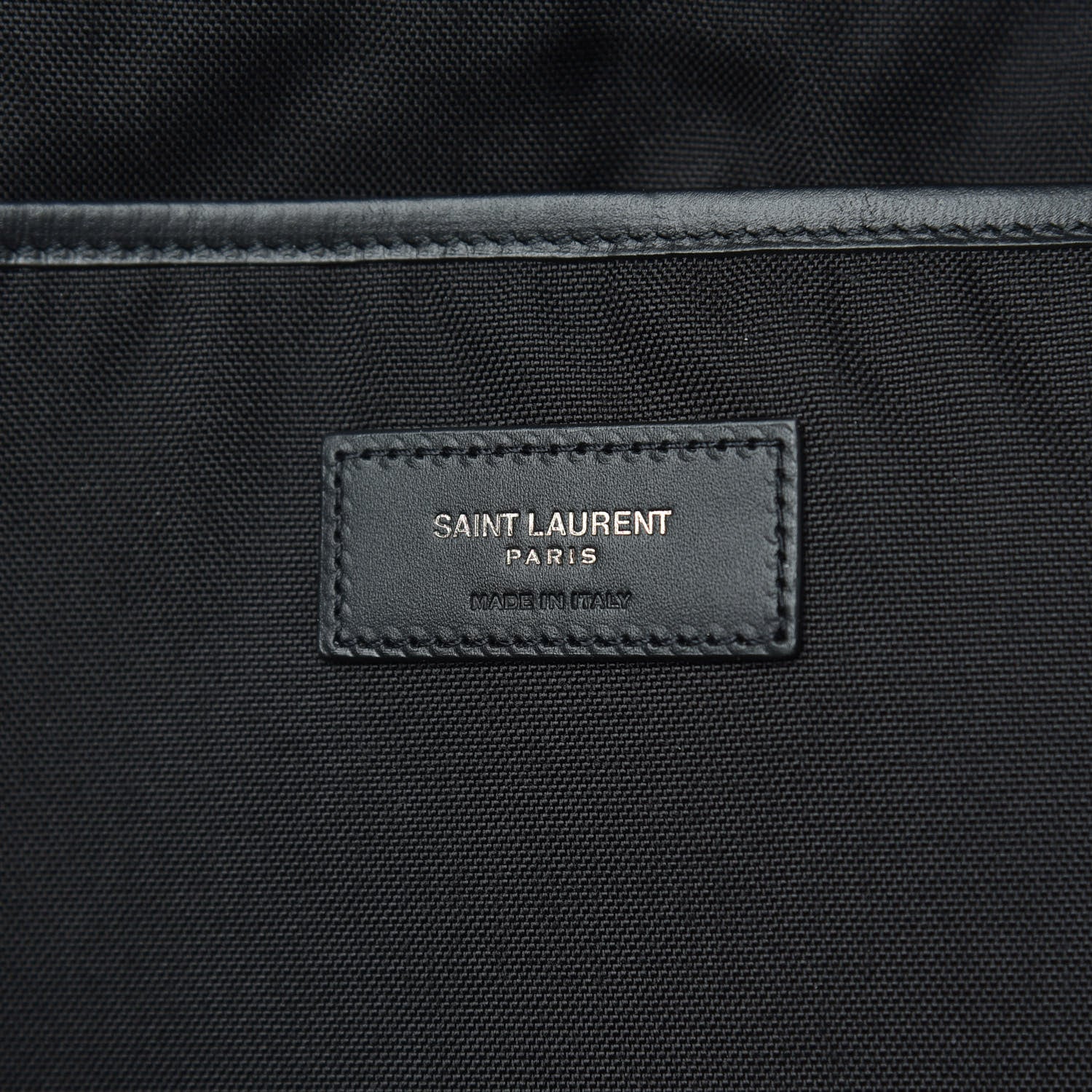 Saint Laurent Canvas Palm Tree City Backpack Black White 6 of 8
