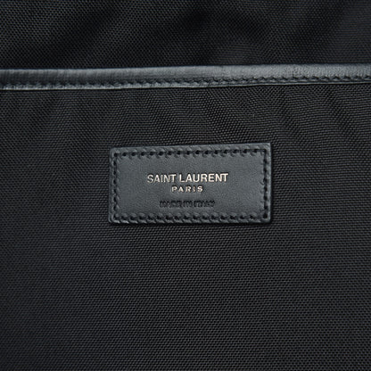 Saint Laurent Canvas Palm Tree City Backpack Black White 6 of 8