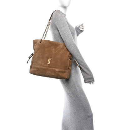 Saint Laurent Suede Medium Jamie Shopping Tote Golden Leaf 2 of 11
