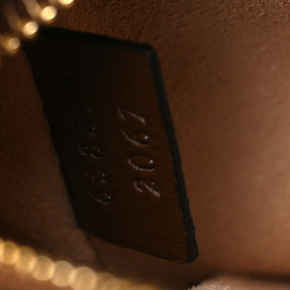 Gucci GG Supreme Monogram Azalea Calfskin Mini Retro Interlocking G Shoulder Bag Beige Ebony Brown Sugar 6 of 9