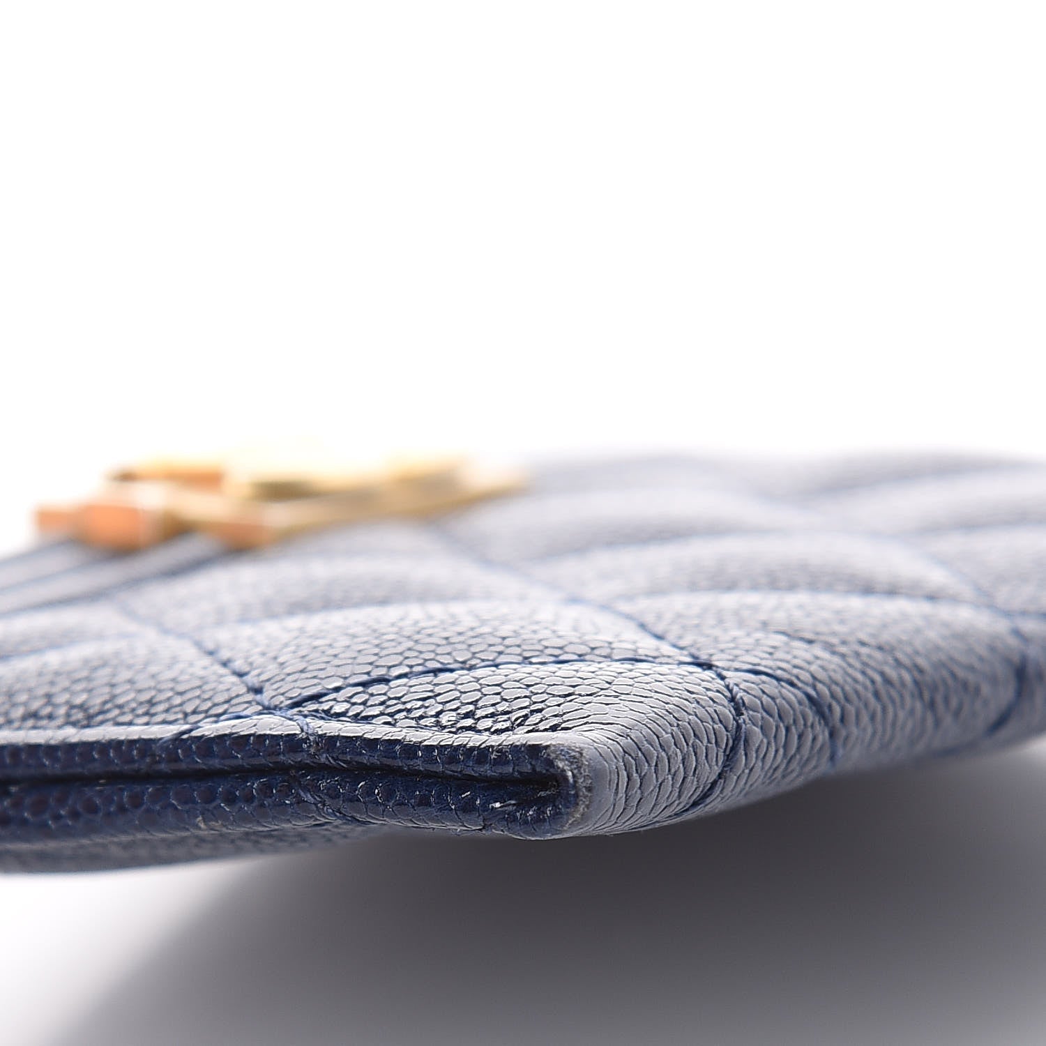 Chanel Caviar Quilted Boy Card Holder Blue 9 of 11
