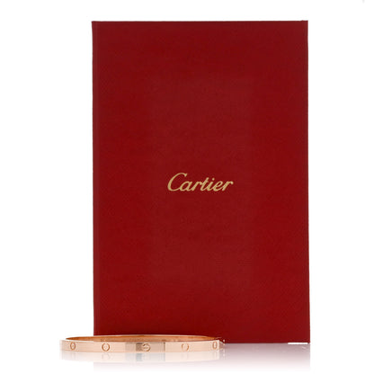 Cartier 18K Pink Gold Small LOVE Bracelet 17 2 of 8