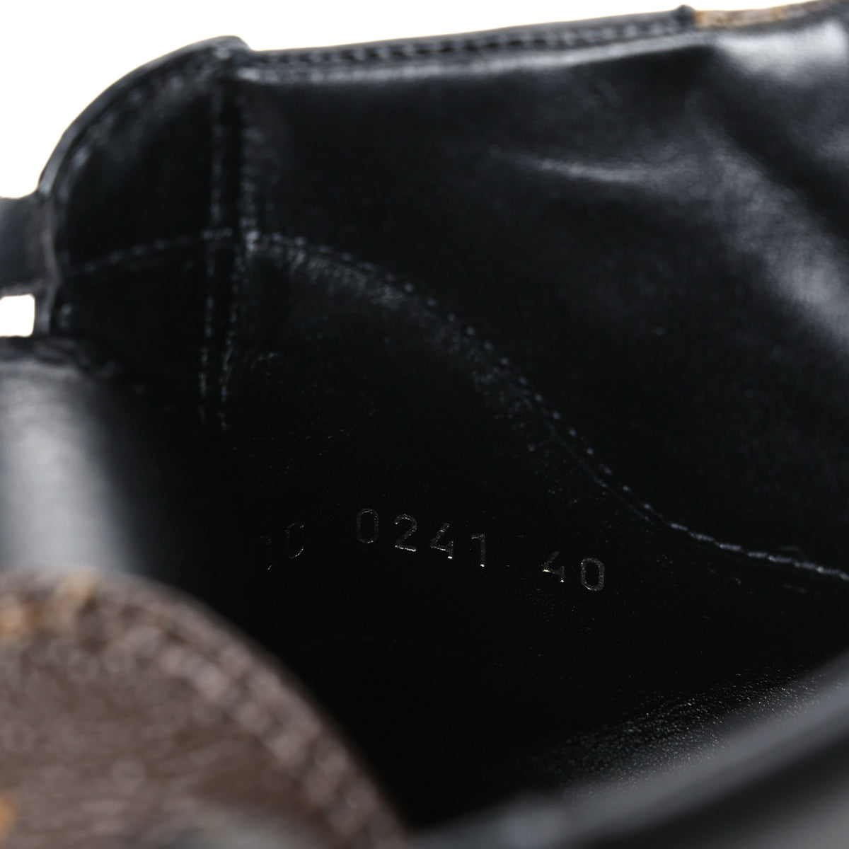 Suede Calfskin Monogram Laureate Platform Desert Boots 40 Black