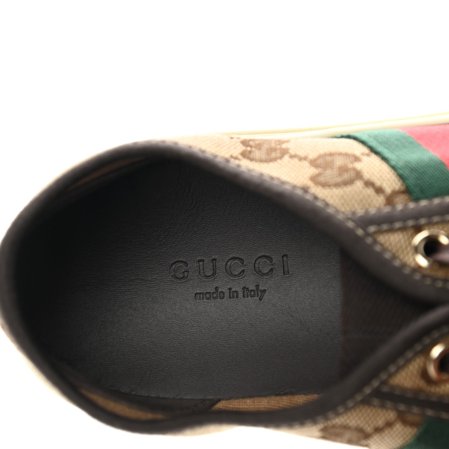 Gucci GG Monogram Web Womens Sneakers 36 Brown 7 of 9