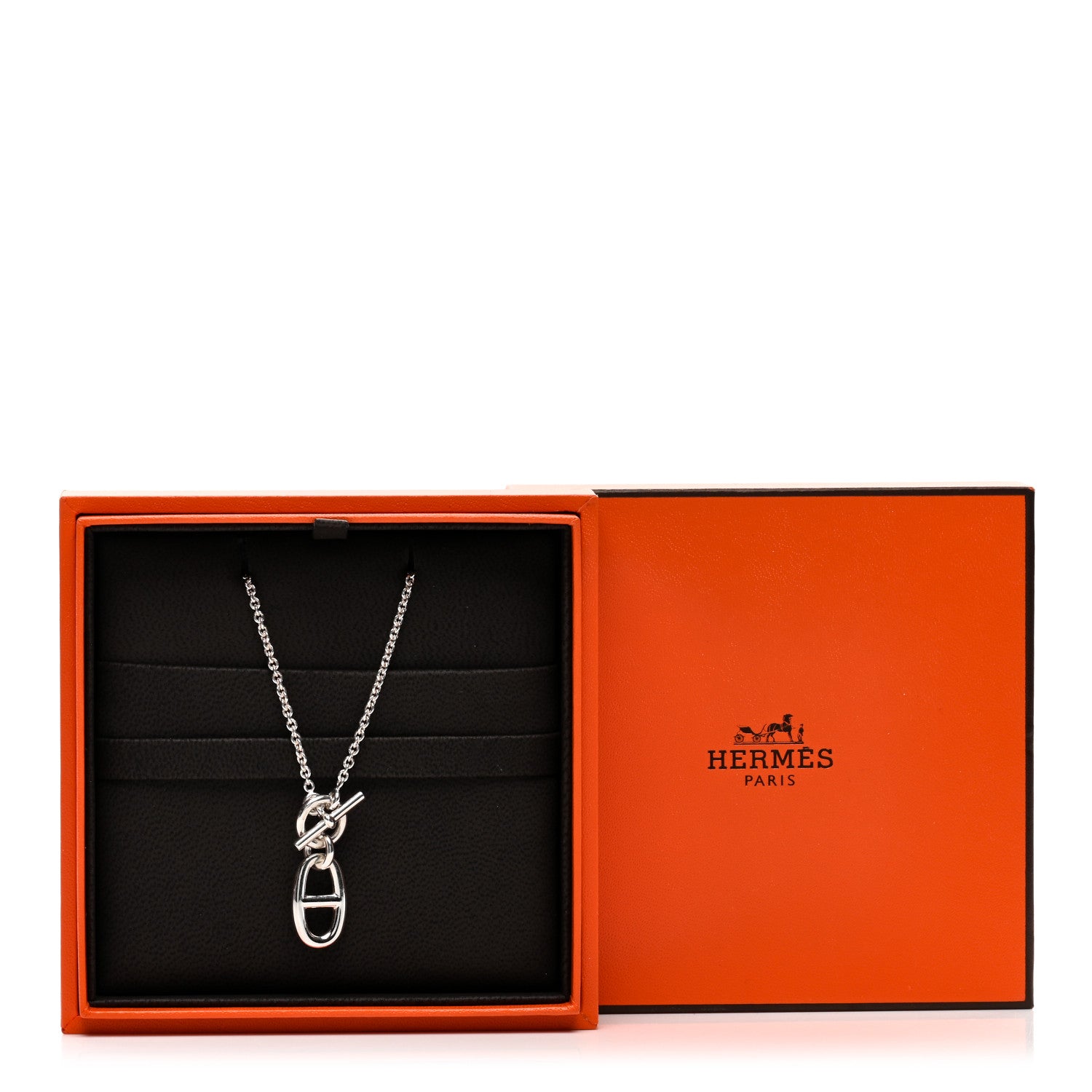 Hermes Sterling Silver Amulette Chaine d'Ancre Necklace 5 of 5