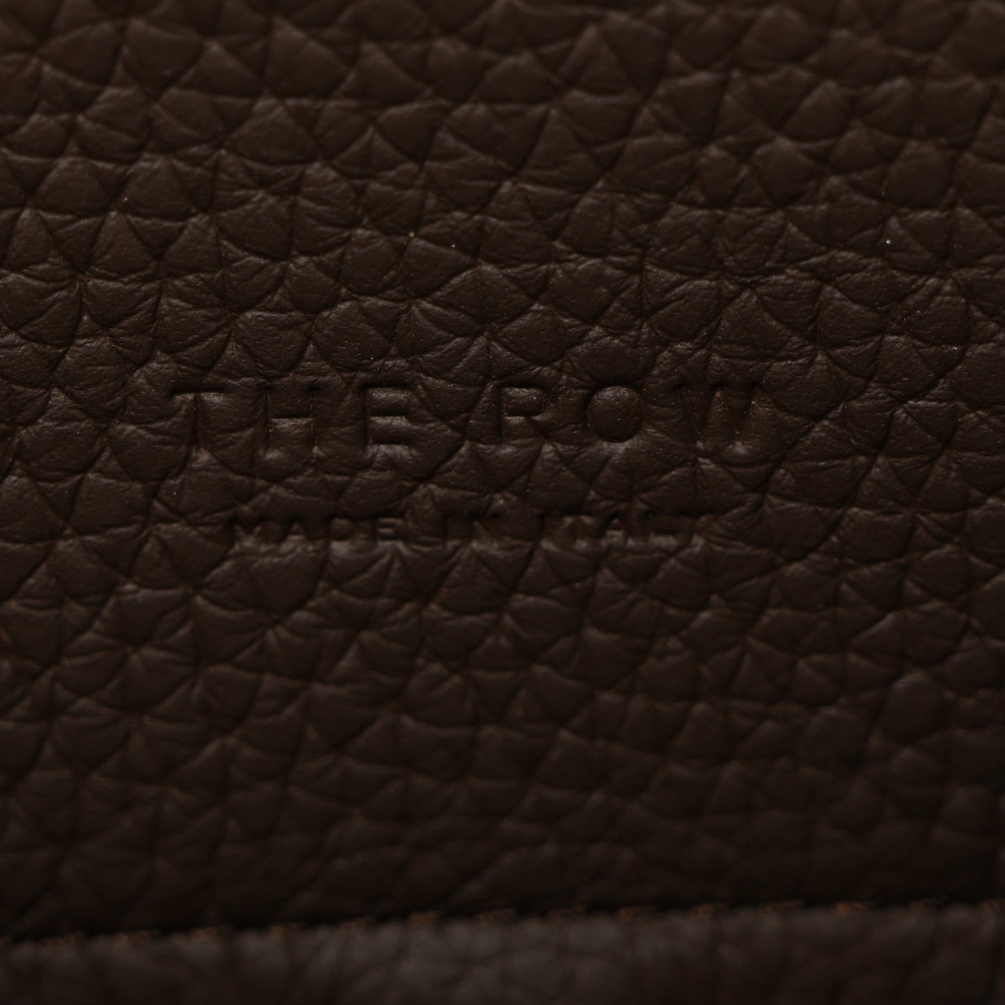 Grained Calfskin Soft Margaux 10 Bag Deep Brown