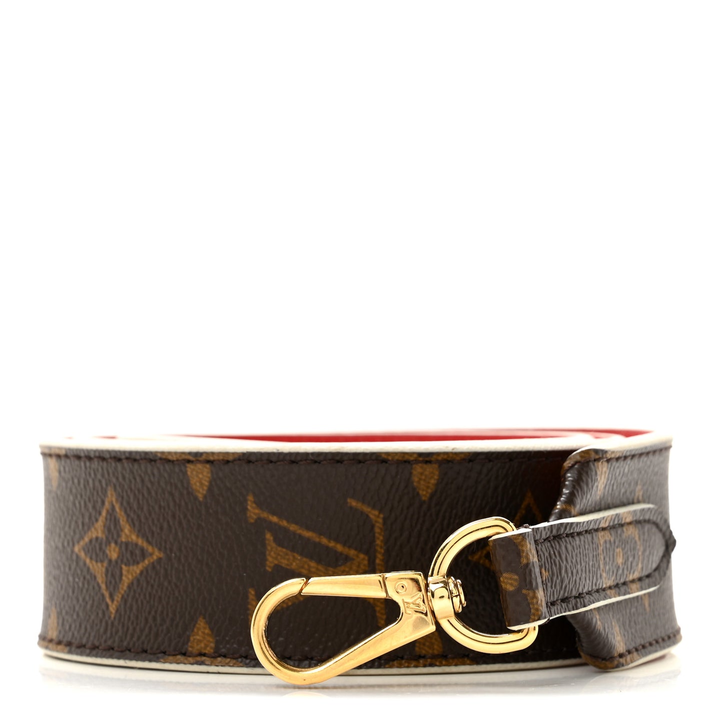 Monogram Bandouliere Shoulder Strap Red