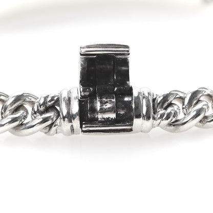 David Yurman Sterling Silver Diamond 7mm Petite Pave Curb Link ID Bracelet 6 of 6
