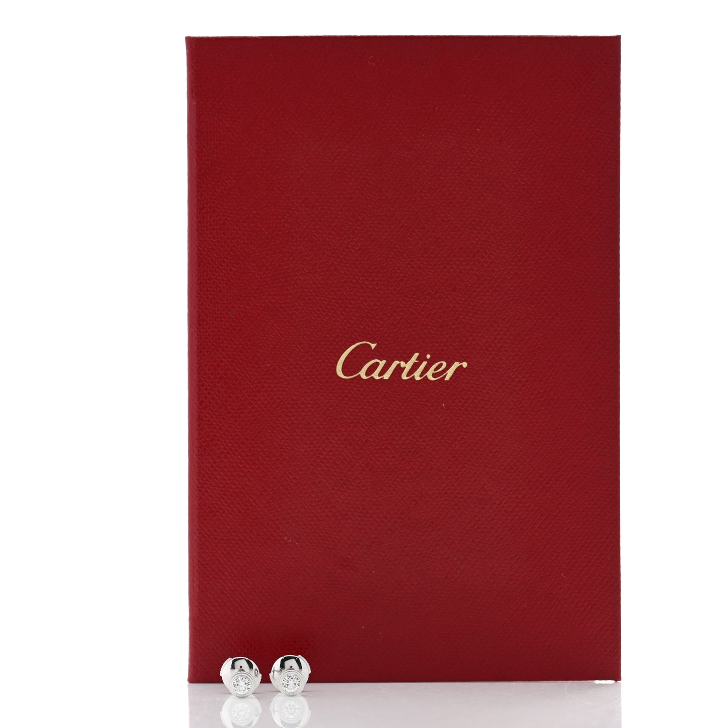 18K White Gold Diamond MM D'Amour Earrings