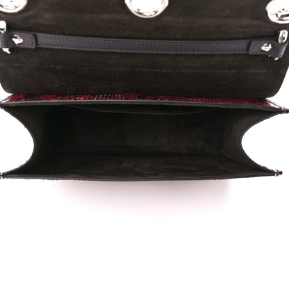 Fendi Snakeskin F is Fendi Kan I Shoulder Bag Roccia Red 5 of 11
