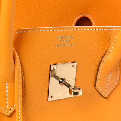 Hermes Epsom Candy Birkin 35 Jaune D'Or Feu 5 of 13