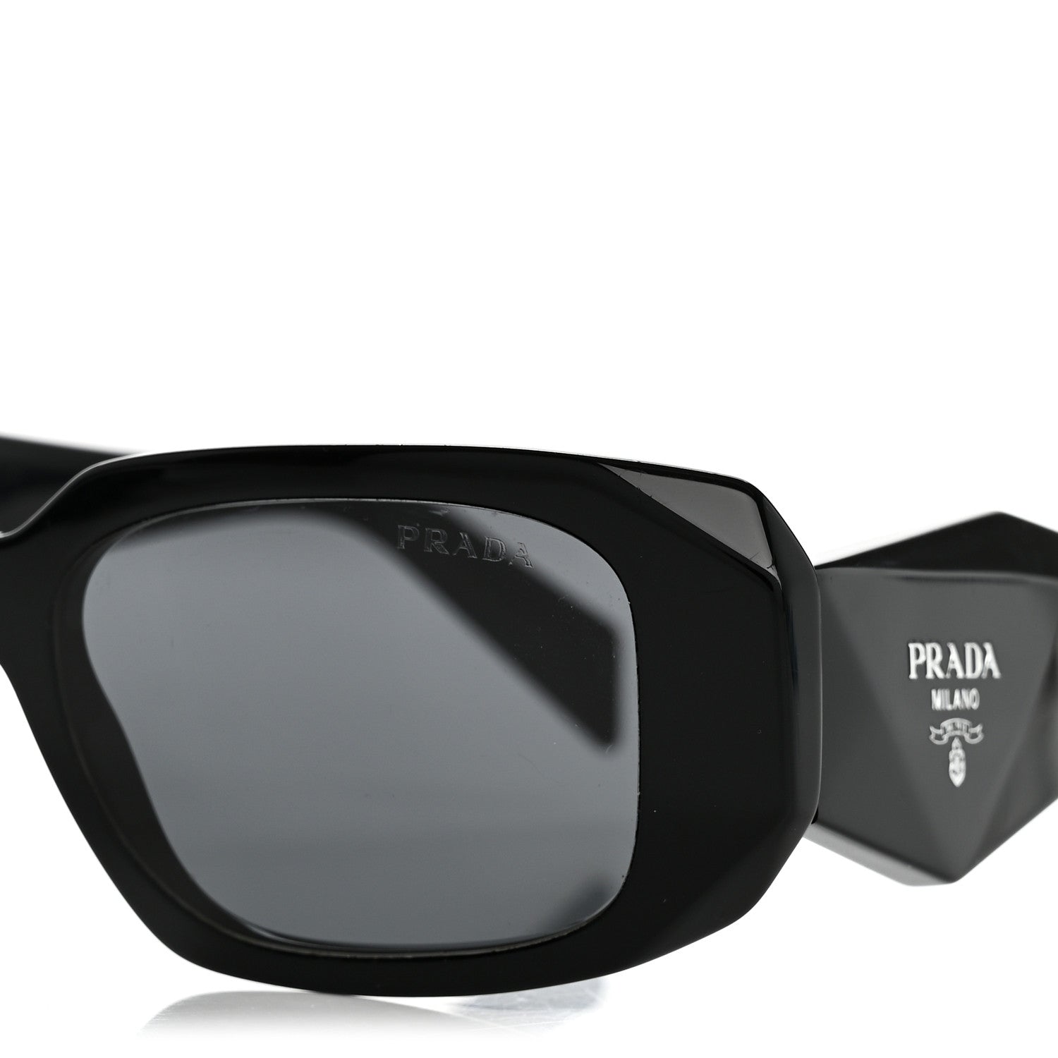 Prada Acetate Symbole Sunglasses SPR 17W Black 8 of 8