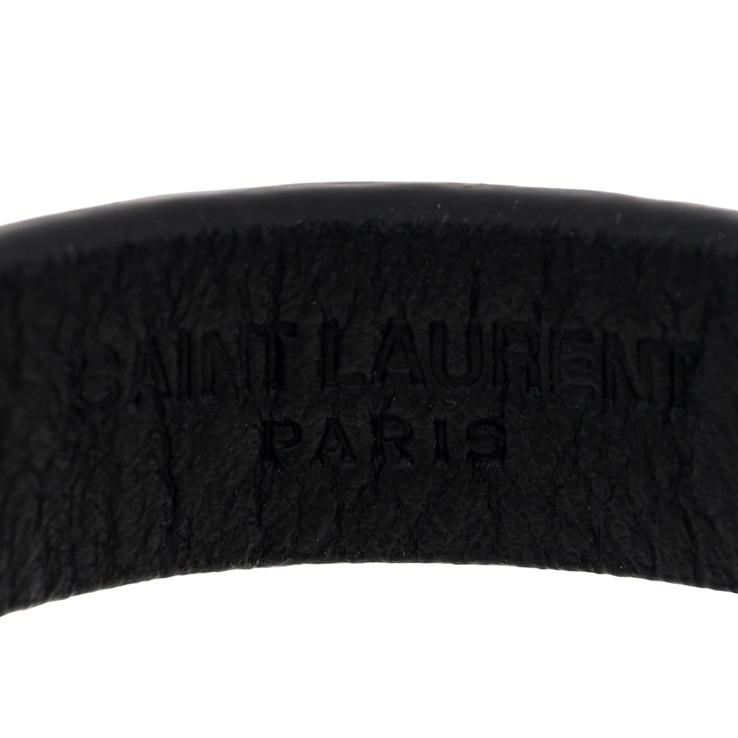 Calfskin Cocco Print Bracelet M  Black