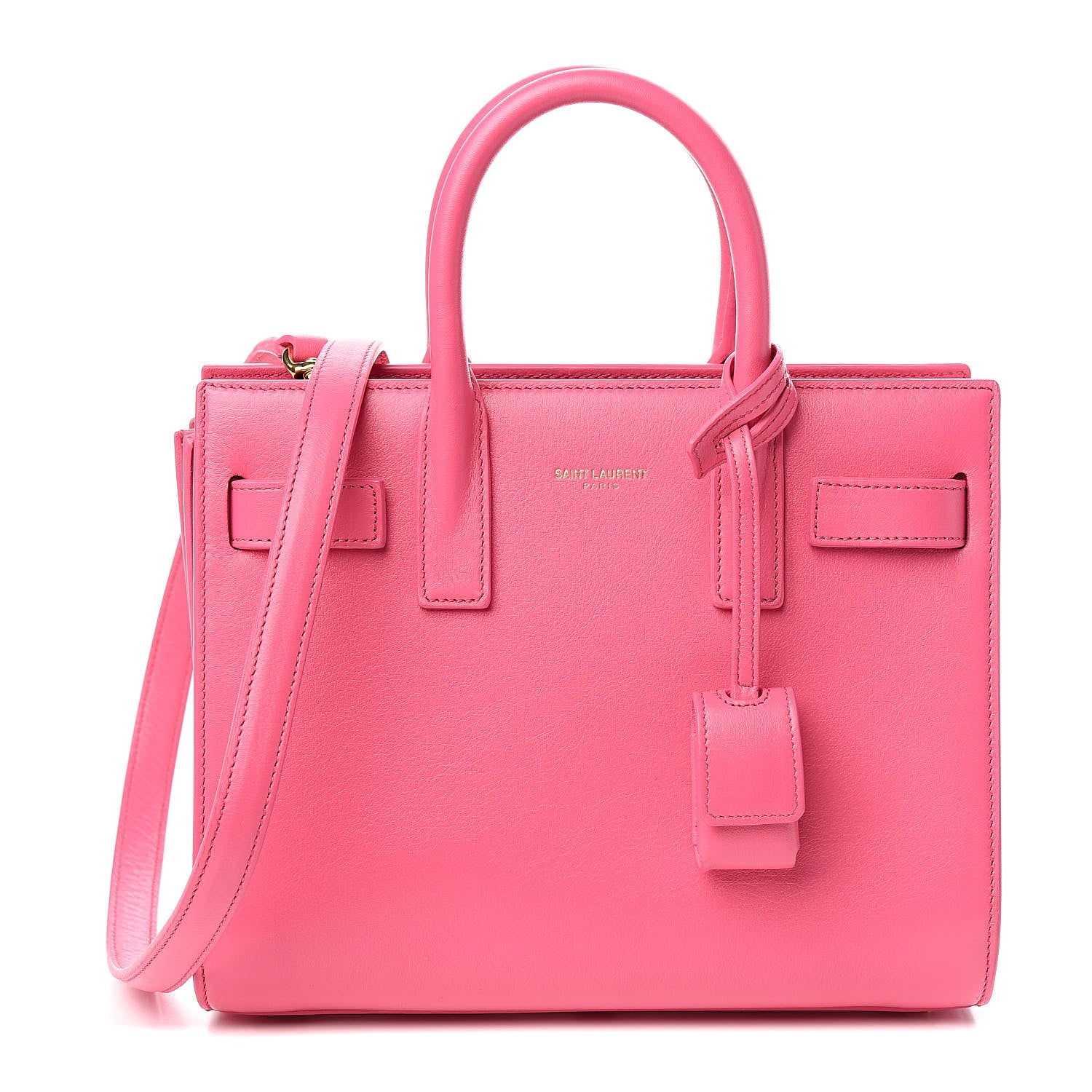 Saint Laurent Calfskin Nano Sac De Jour Rose Clair 1 of 11