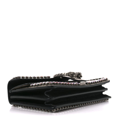 Gucci GG Supreme Monogram Crystal Small Dionysus Shoulder Bag Black 4 of 11
