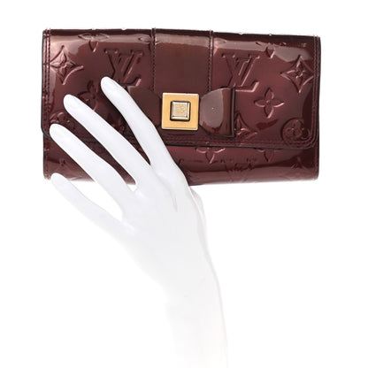 Louis Vuitton Vernis Sarah Noeud Wallet Rouge Fauviste 2 of 7