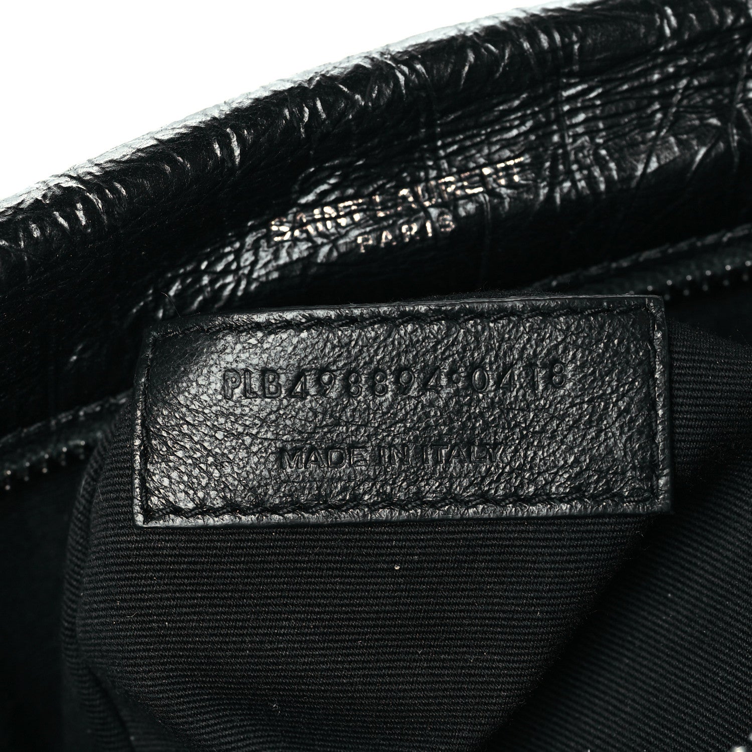 Saint Laurent Crinkled Calfskin Matelasse Monogram Medium Niki Chain Satchel Black 7 of 10