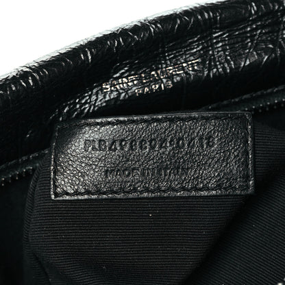 Saint Laurent Crinkled Calfskin Matelasse Monogram Medium Niki Chain Satchel Black 7 of 10
