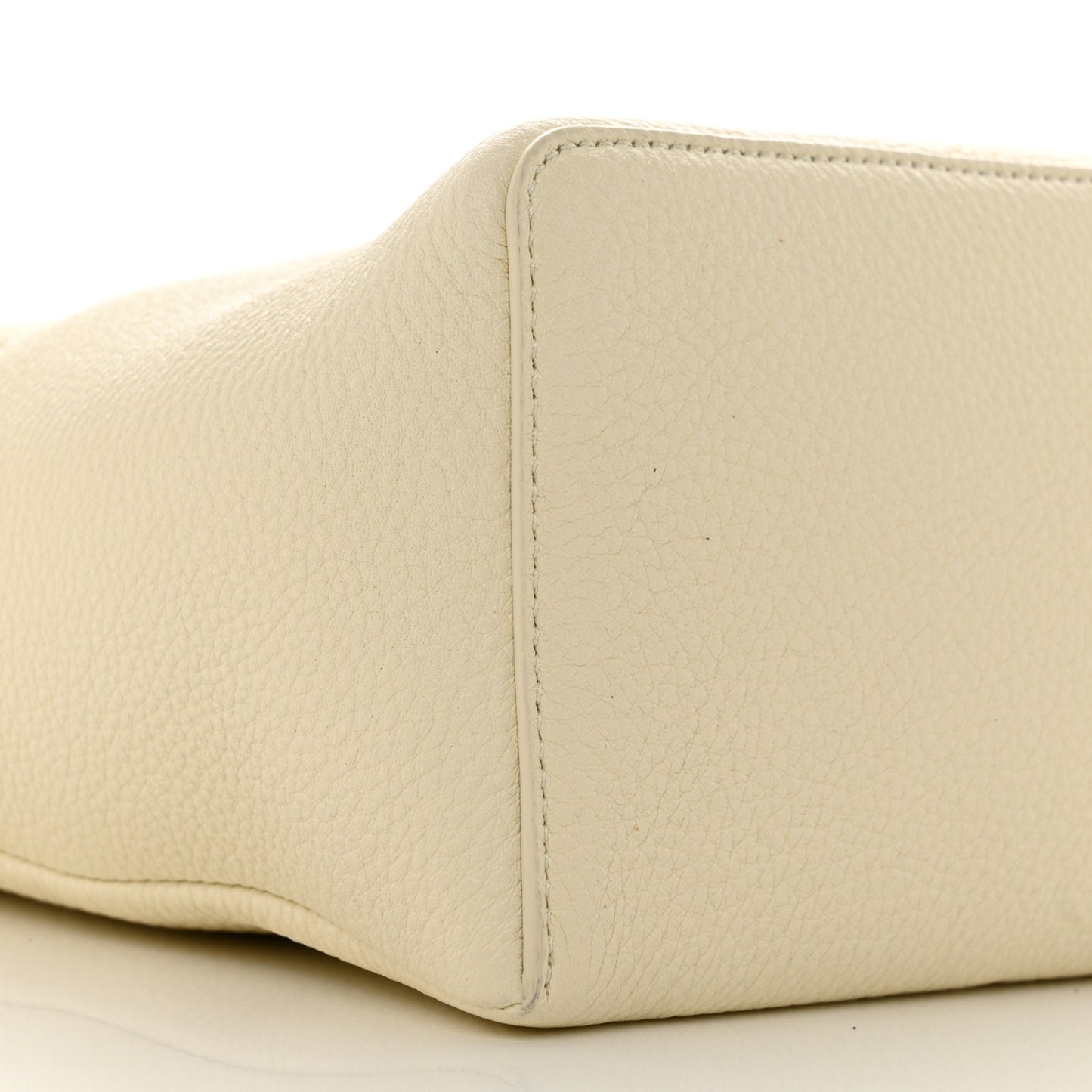 Grained Calfskin Braided L27 Extra Pocket Pouch Whisper White Blue Marine