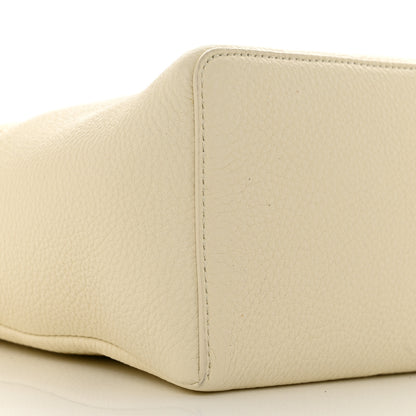 Loro Piana Grained Calfskin Braided L27 Extra Pocket Pouch Whisper White Blue Marine 8 of 10