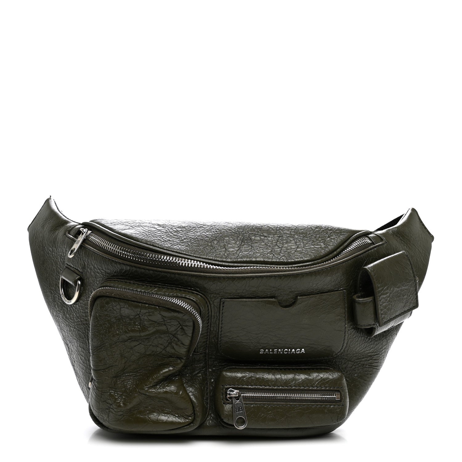 Balenciaga Agneau Arena Superbusy Belt Bag Khaki 1 of 12