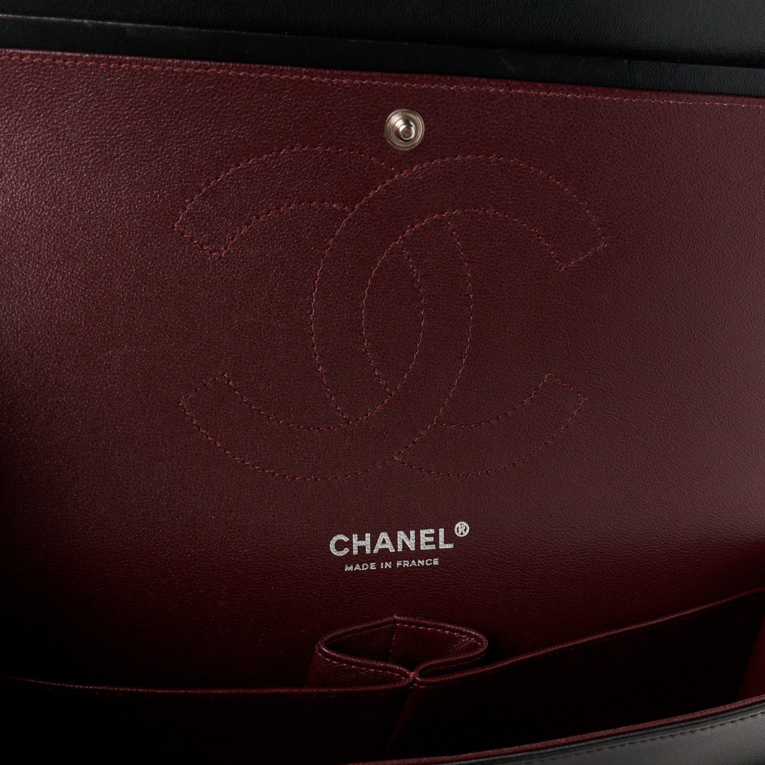 Chanel Lambskin Quilted Jumbo Double Flap Black 6 of 11