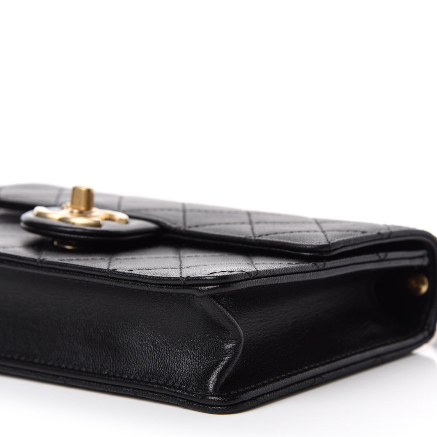Chanel Lambskin Quilted Small Chic Pearls Flap Black 7 of 11