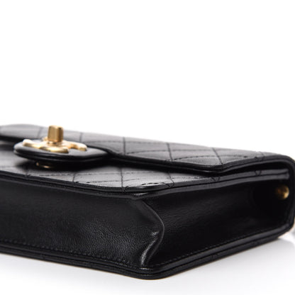 Chanel Lambskin Quilted Small Chic Pearls Flap Black 7 of 11