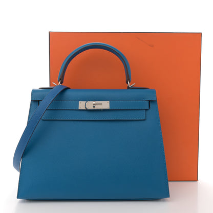 Hermes Epsom Kelly Sellier 28 Mykonos 11 of 11