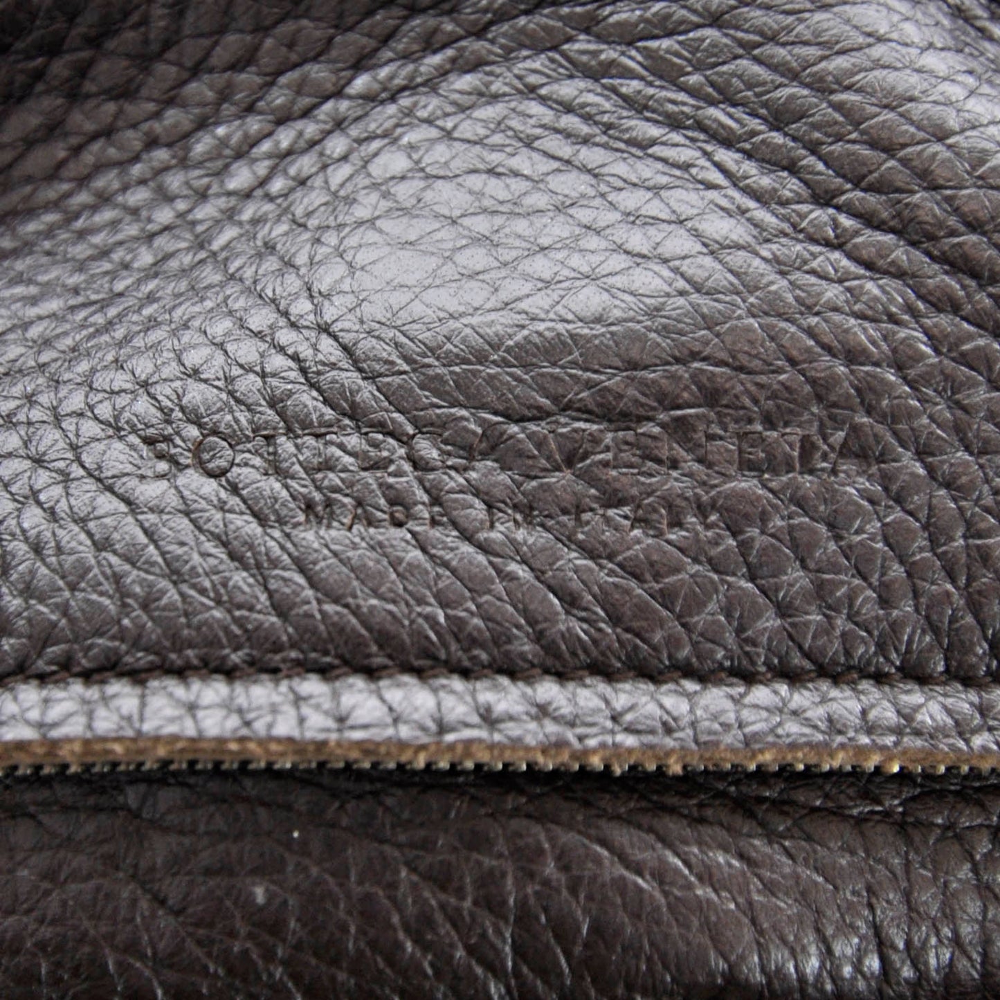 Leather Cervo Hobo Ebano