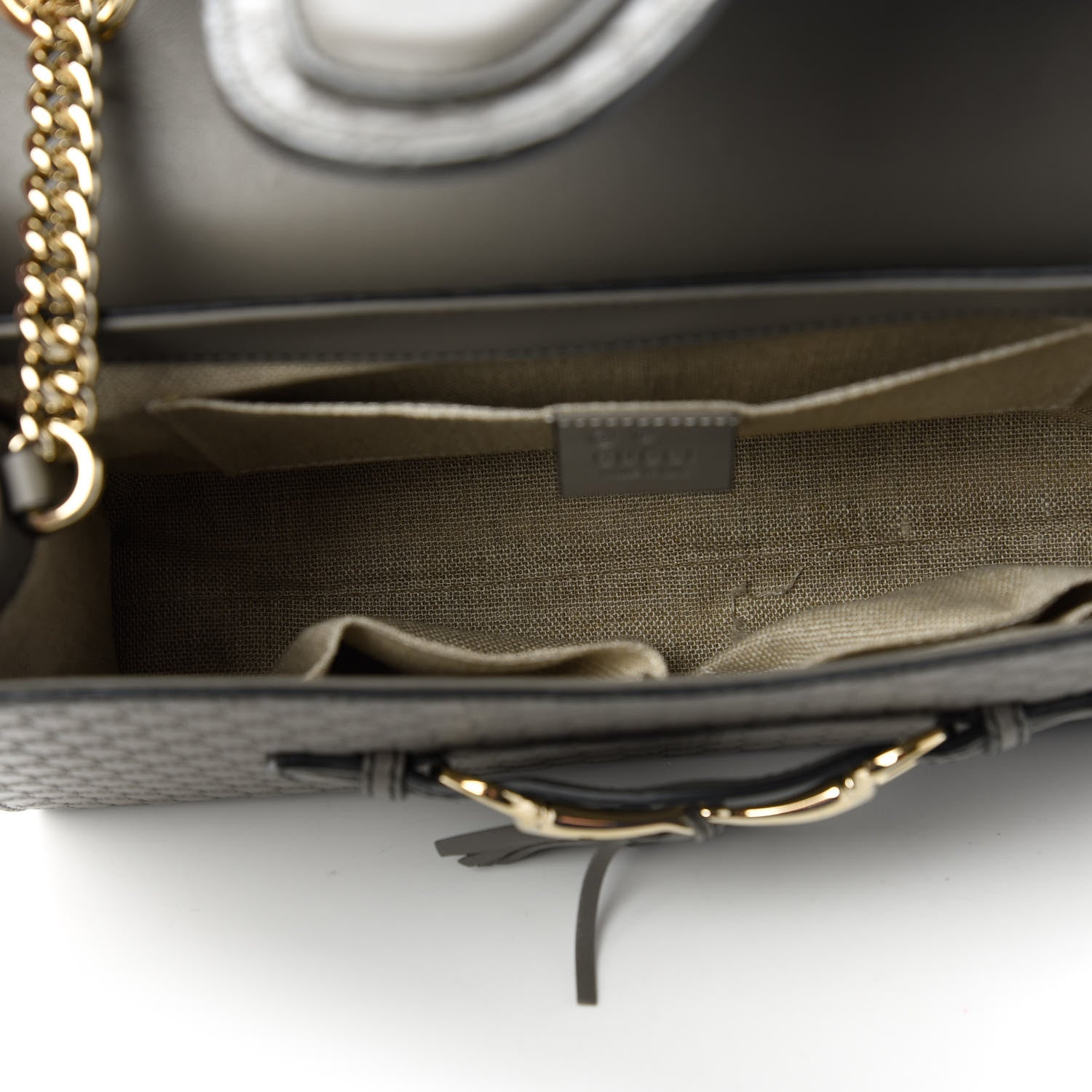 Gucci Soft Microguccissima Medium Emily Chain Shoulder Bag Loess 5 of 11