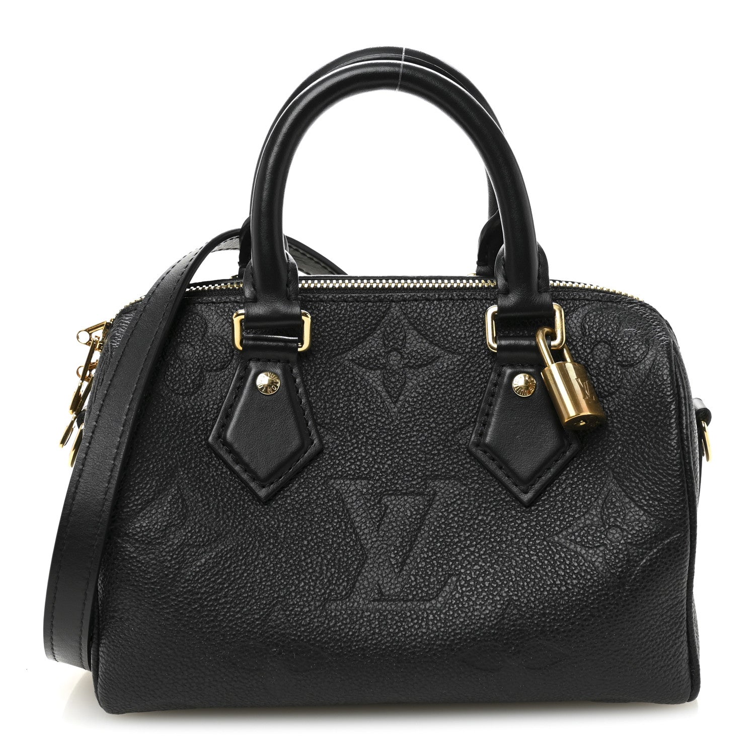 Louis Vuitton Empreinte Monogram Giant Speedy Bandouliere 20 Black 1 of 10