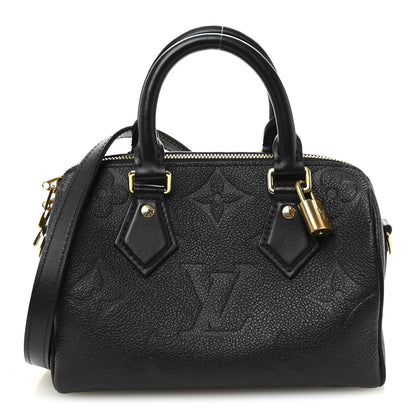 Louis Vuitton Empreinte Monogram Giant Speedy Bandouliere 20 Black 1 of 10