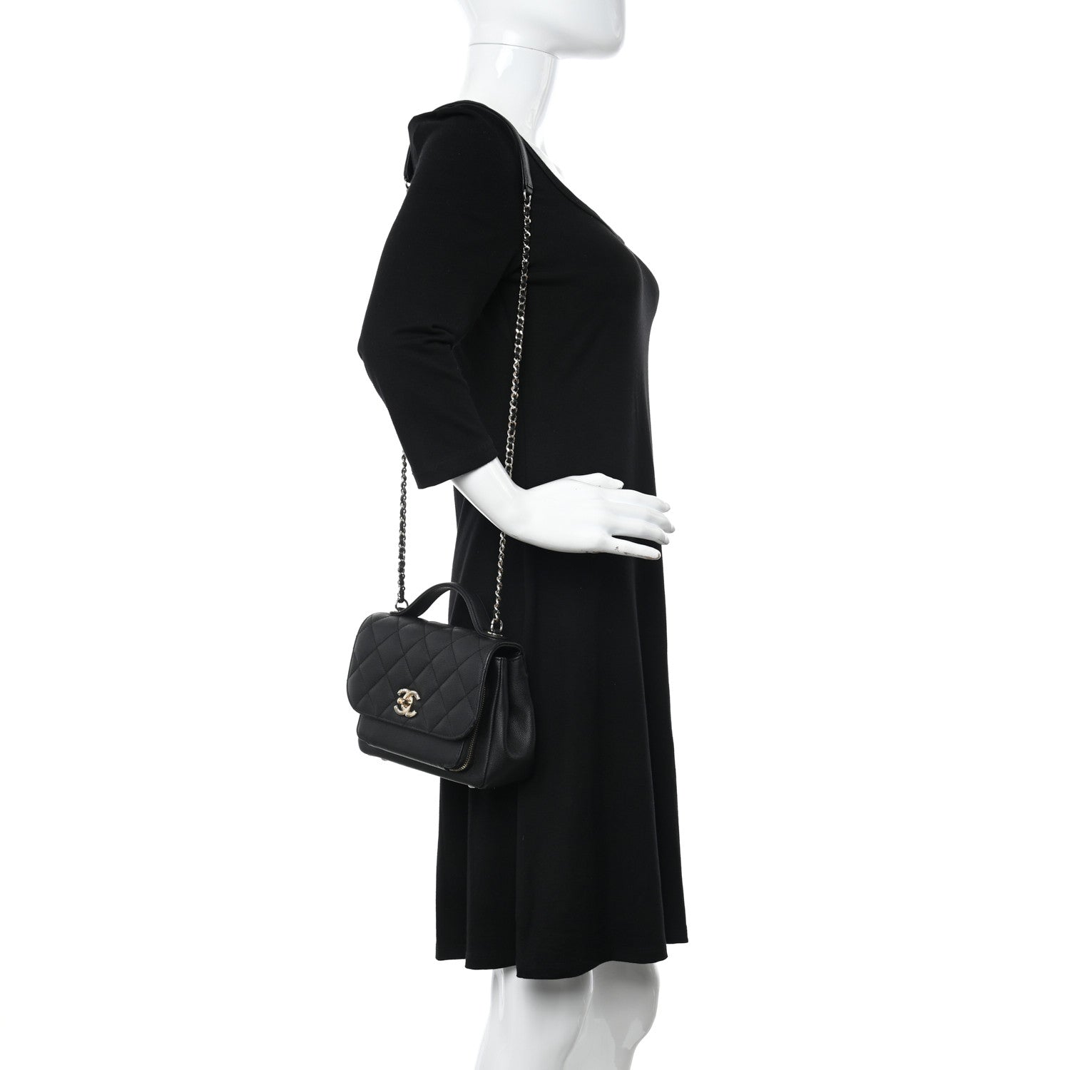 Chanel Caviar Quilted Small Business Affinity Flap Black 2 of 11